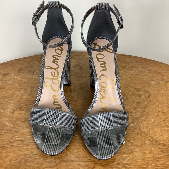 Sam Edelman plaid strappy sandal size 9M - Picture 5 of 7